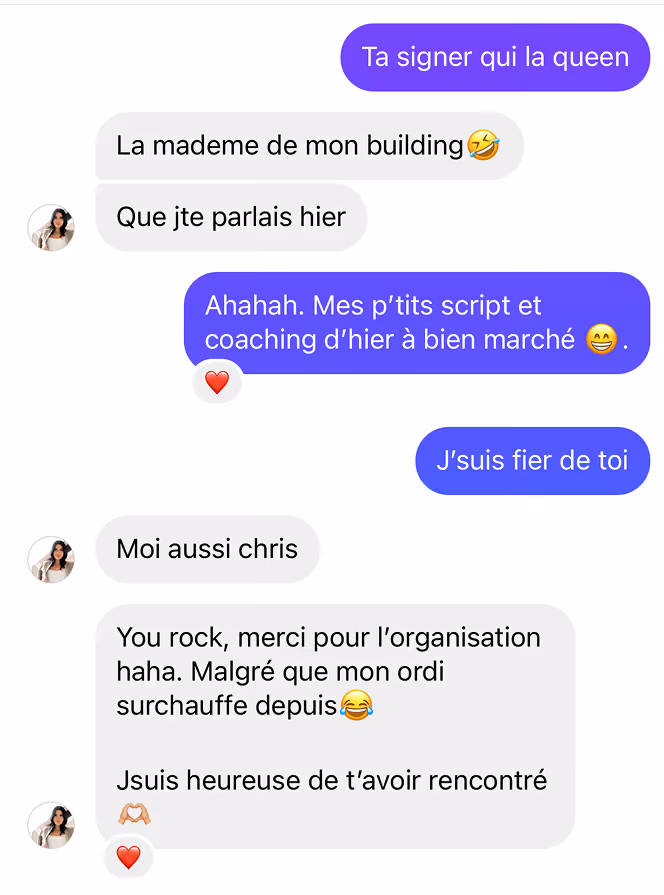 Témoignage d’un étudiant du programme